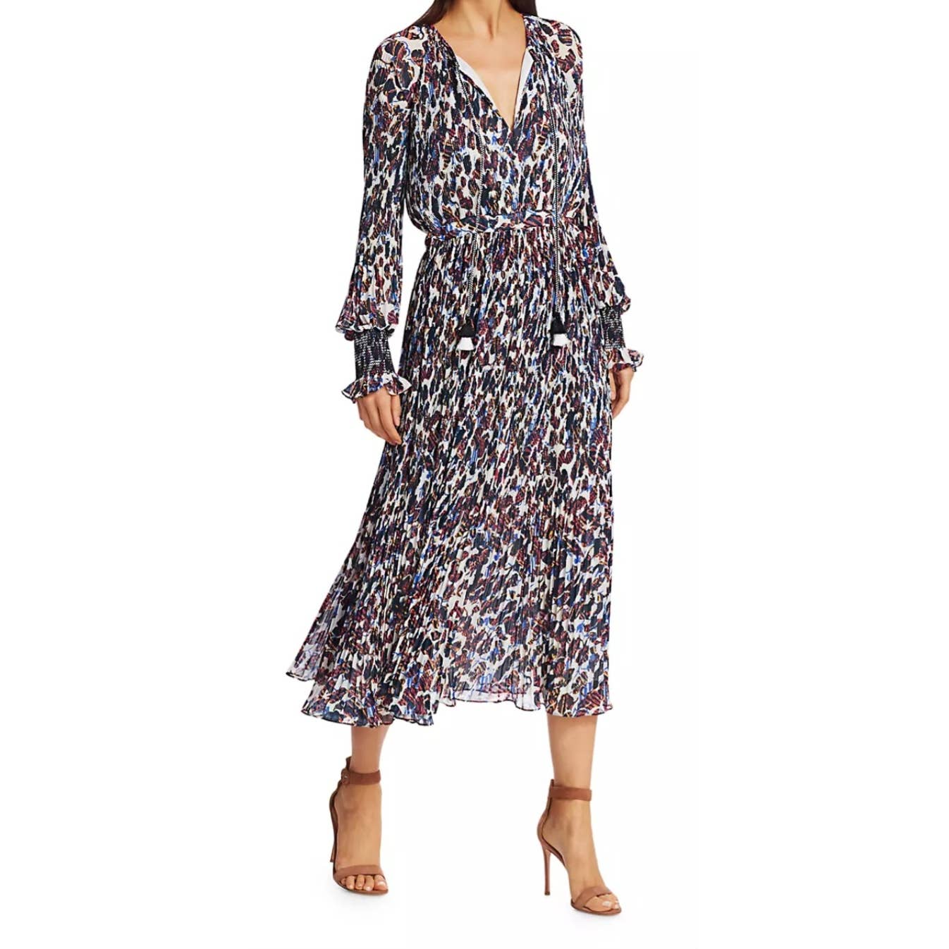 Derek Lam 10 Crosby Nemea Floral Pleated Dress 6